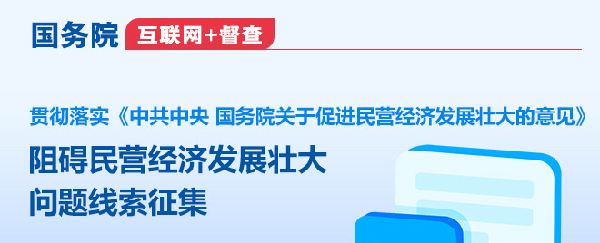 国务院“互联网+督查”平台征集